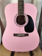 Western gitaarpakket Pink+hoes+stemapparaat+plectrums+riem, Ophalen of Verzenden, Nieuw, Western- of Steelstringgitaar