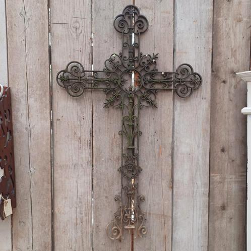 Frans gietijzeren Kruis, Antiek en Kunst, Curiosa en Brocante, Ophalen