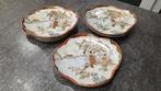 Japanse handbeschilderde kutani schotels 5 stuks, Antiek en Kunst, Ophalen of Verzenden