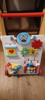 Loopwagen hout woezel en pip, Kinderen en Baby's, Speelgoed | Houten speelgoed, Gebruikt, Ophalen, Duw- of Trekspeelgoed