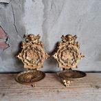 2x Gietijzeren muurkandelaar wandkandelaar engel *Etage3*, Gebruikt, ., Ophalen of Verzenden, .