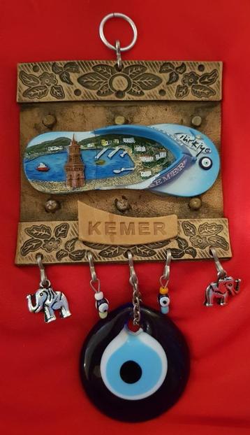 Souvenier antalya kemer turkije vakantie cadeau olifant oog beschikbaar voor biedingen