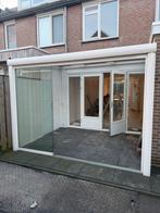 Aluminium overkapping met glazen schuifdeuren, Tuin en Terras, Ophalen, Gebruikt, Veranda