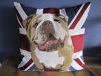 Super leuke kussen Engelse Bulldog, Ophalen of Verzenden, Zo goed als nieuw, Vierkant