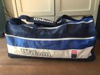 Vintage Wilson Tennistas Usa jaren 80 blauw duffelbag 70cm, Gebruikt, W@w.nl, Ophalen of Verzenden, Wilson