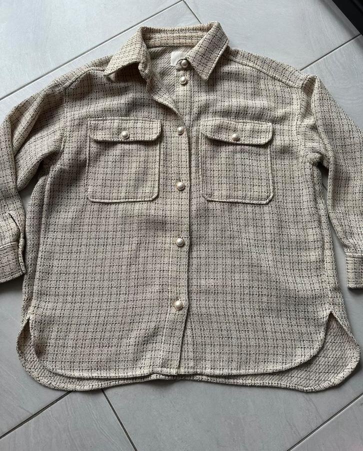 H&M beige vest M/L, Kleding | Dames, Truien en Vesten, Gedragen, Maat 42/44 (L), Beige, Ophalen of Verzenden