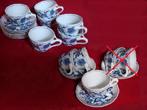 BLUE DANUBE servies  /   kop en schotel  9 stuks, Antiek en Kunst, Antiek | Servies los, Ophalen of Verzenden