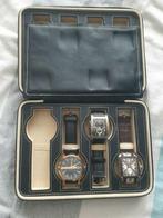 Horloge etui met horloge, Sieraden, Tassen en Uiterlijk, Overige Accessoires, Ophalen of Verzenden, Zo goed als nieuw