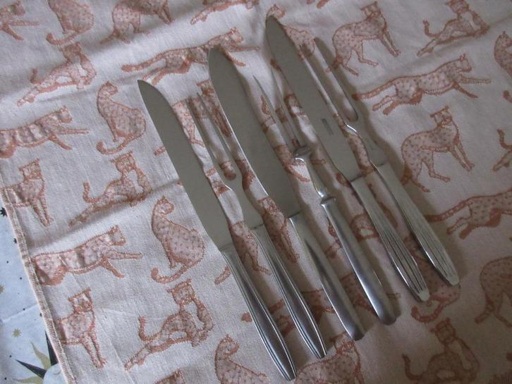 Gero Zilmeta Div. Trancheercouverts, Huis en Inrichting, Keuken | Bestek, Gebruikt, Rvs of Chroom, Vaatwasserbestendig, Ophalen of Verzenden