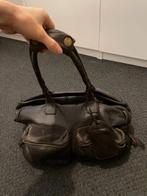 Bruine cowboysbag | donkerbruine leren tas, Ophalen of Verzenden, Gebruikt, Bruin, Leer
