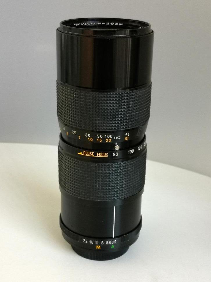 Mooie Revuenon 80mm-205mm f/3.9 zoom, M42, Verzamelen, Fotografica en Filmapparatuur, Lens of Lenzen, Ophalen