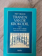 Tranen van de Krokodil - Piet Vroon, Ophalen of Verzenden, Gelezen, Cognitieve psychologie, Piet Vroon