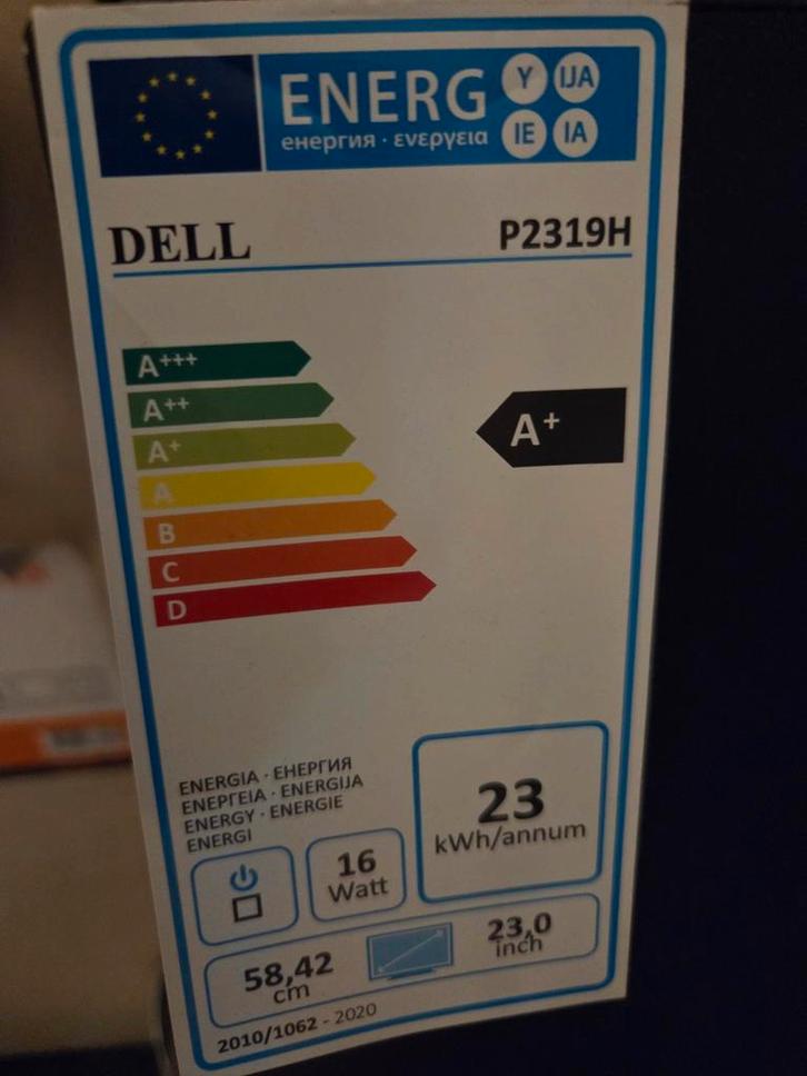 Dell P2319H 23 inch Monitor NIEUW ONGEBRUIKT, Computers en Software, Monitoren, Zo goed als nieuw, 60 Hz of minder, DisplayPort