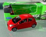 Kleine welly 3 inch Citroen C1 Rood, Ophalen of Verzenden, Nieuw