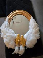 Spiegel met veren en vogels, Nieuw, Ophalen of Verzenden, 75 tot 100 cm, Minder dan 100 cm