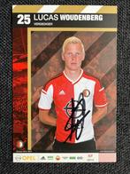 Feyenoord spelerskaart Woudenberg met handtekening, Ophalen of Verzenden, Zo goed als nieuw, Feyenoord, Spelerskaart