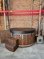 Hottub met zeshoek externe kachel, Ophalen of Verzenden