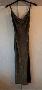 GLITTERJURK MT S NIEUW GOUD ZWART, Kleding | Dames, Ophalen of Verzenden, Nieuw, Maat 36 (S), Onder de knie