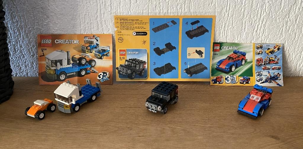Lego Creator 4838 + 7602 + 31000, Kinderen en Baby's, Speelgoed | Duplo en Lego, Ophalen of Verzenden, Zo goed als nieuw, Complete set