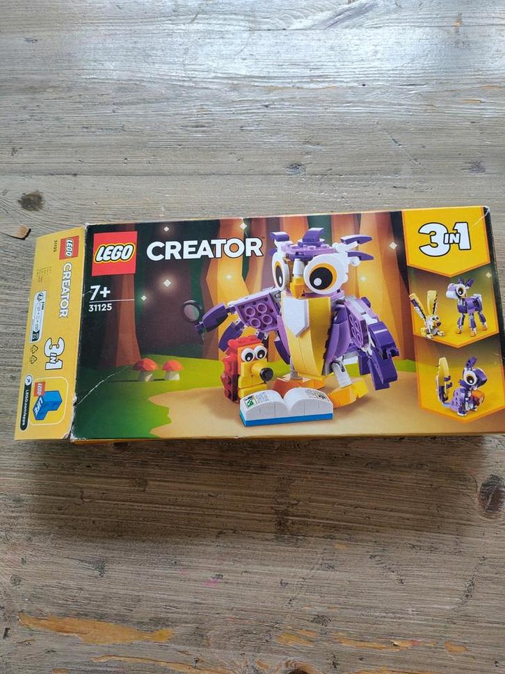 LEGO Creator 3-in-1 31125 - Boswezens - Compleet!, Kinderen en Baby's, Speelgoed | Duplo en Lego, Zo goed als nieuw, Lego, Complete set