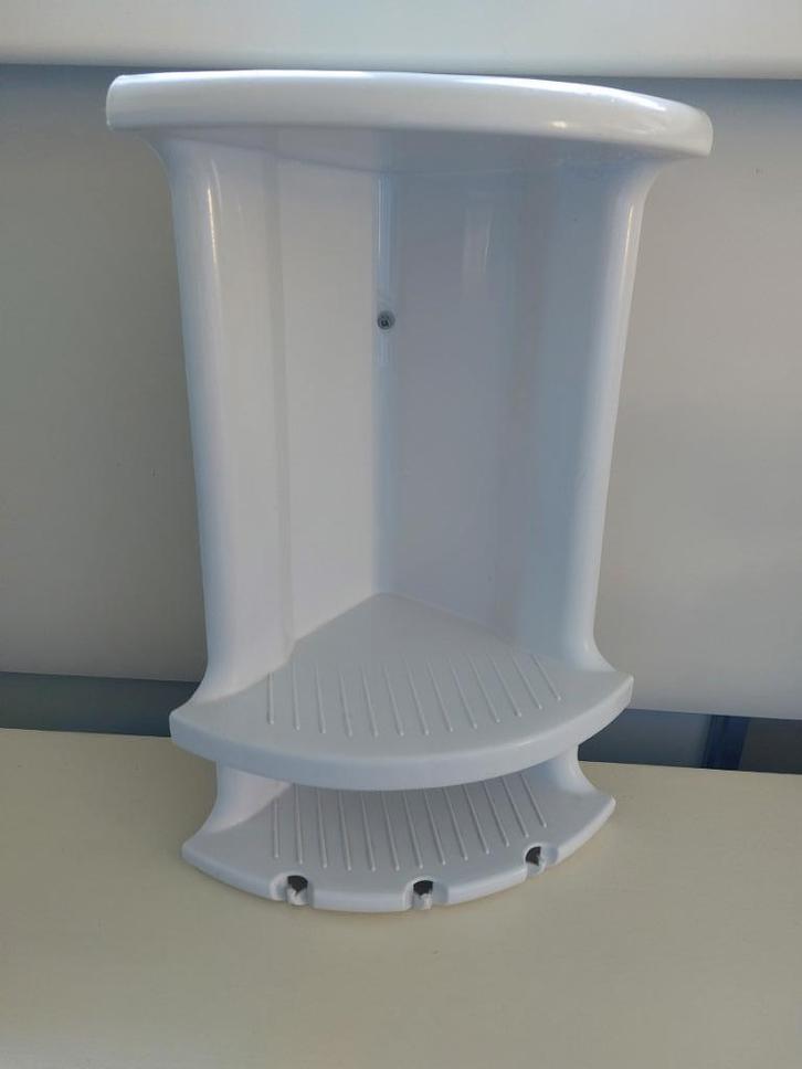thermoplast douche hoekrek, wit, hxbxd= 37,24,16 cm, lees!, Doe-het-zelf en Verbouw, Sanitair, Gebruikt, Overige typen, Ophalen