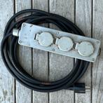 Professioneel neopreen stekkerdoos 3x 2,5mm2 4,5 meter, Ophalen of Verzenden, Zo goed als nieuw, Kabel of Snoer