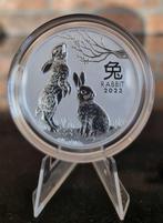 2 oz .999 fijn zilver Lunar 3 Rabbit 2023, Postzegels en Munten, Edelmetalen en Baren, Ophalen of Verzenden, Zilver