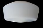 RZB plafondlamp / wandlamp, wit, opaalglas, 21 cm, vintage, Ophalen of Verzenden, Gebruikt, Glas, Vintage