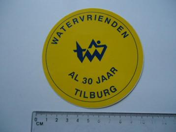 sticker oud Tilburg Watervrienden zwemmen zwembad club  beschikbaar voor biedingen