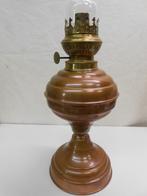 Olielamp, roodkoper, tafellamp, Antiek en Kunst, Antiek | Lampen, Ophalen of Verzenden