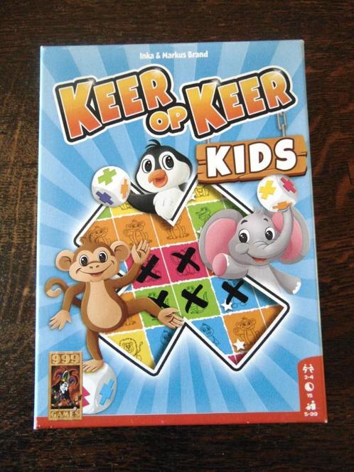 Keer op Keer Kids Spel van 999 Games, Hobby en Vrije tijd, Gezelschapsspellen | Overige, Zo goed als nieuw, Een of twee spelers
