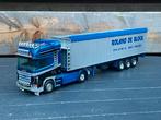 Tekno Scania 4 serie Roland de Block, Ophalen of Verzenden, Bus of Vrachtwagen, Zo goed als nieuw, Tekno