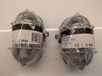 Twee ovalen bulleye lampen IP44, Ophalen, Nieuw, Glas, Industrieel