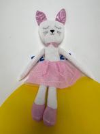 3381 zeeman poes konijn wit met roze jurkje, Ophalen of Verzenden, Zo goed als nieuw, Overige typen