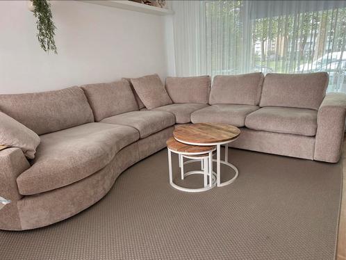 Beige teddy bank 1 jaar oud!, Huis en Inrichting, Banken | Complete zithoeken, Zo goed als nieuw, Ophalen