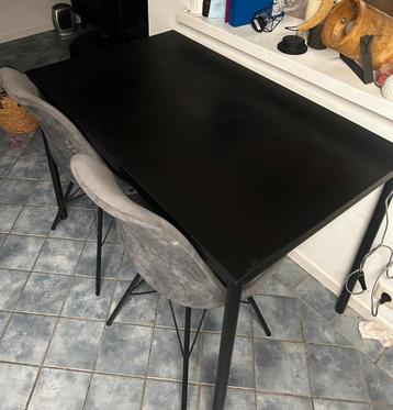 Eettafel + 2 stoelen