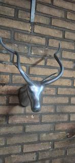 Mooie aluminium  hertenkop, Ophalen of Verzenden