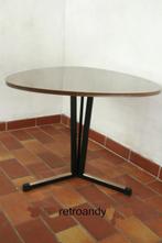 retro bijzettafel, Huis en Inrichting, Tafels | Bijzettafels, 55 tot 75 cm, Rond, Gebruikt, 45 tot 60 cm