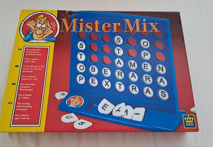 Mister Mix Woordspel - Uitdagend Spel voor 2 Spelers, Hobby en Vrije tijd, Denksport en Puzzels, Gebruikt, Overige typen, Minder dan 500 stukjes