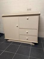 Vintage commode met Lades en Deur, Gebruikt, 100 tot 150 cm, Ophalen of Verzenden, Met lade(s)