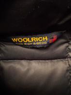 Woolrich zwarte jas met bontkraag - Maat L, Ophalen of Verzenden, Gedragen, Maat 42/44 (L), Zwart