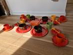 retro campingset mepal servies, oranje, rood, geel, groen,, Ophalen of Verzenden, Huis en Inrichting