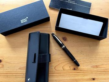 Mont Blanc Meisterstuck 147 traveller vulpen en etui NIEUW beschikbaar voor biedingen