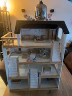 Houten Poppenhuis petit amelie, met Meubels, Kinderen en Baby's, Speelgoed | Poppenhuizen, Ophalen, Gebruikt, Poppenhuis