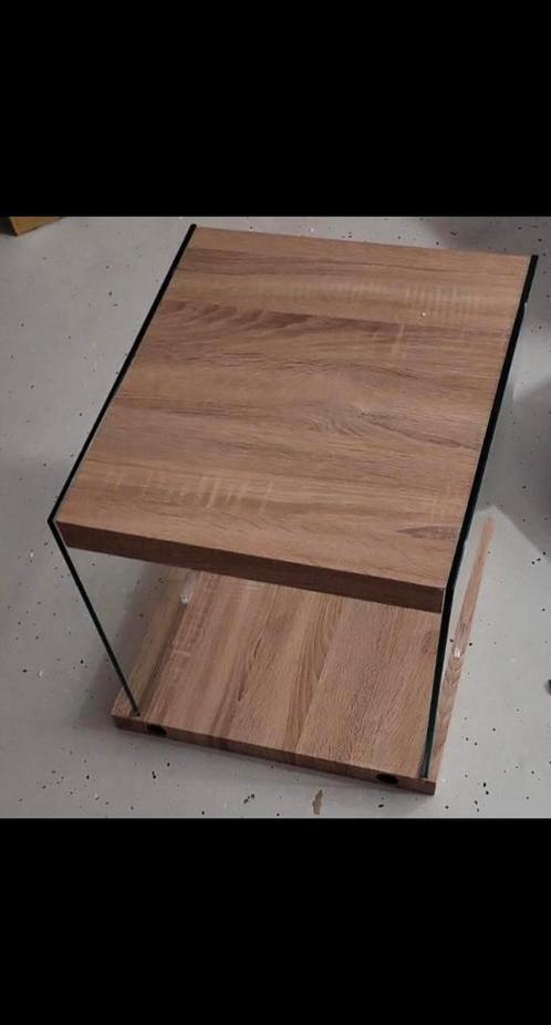 Bijzettafel, Huis en Inrichting, Tafels | Bijzettafels, Gebruikt, Vierkant, 45 tot 60 cm, Minder dan 55 cm, Overige materialen