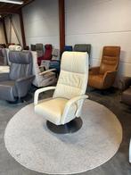 Relaxfauteuil , leren wit leer relax fauteuil stoel Accu, 2871SK, Mariansoliak8@gmail.com, Ophalen of Verzenden, Zo goed als nieuw