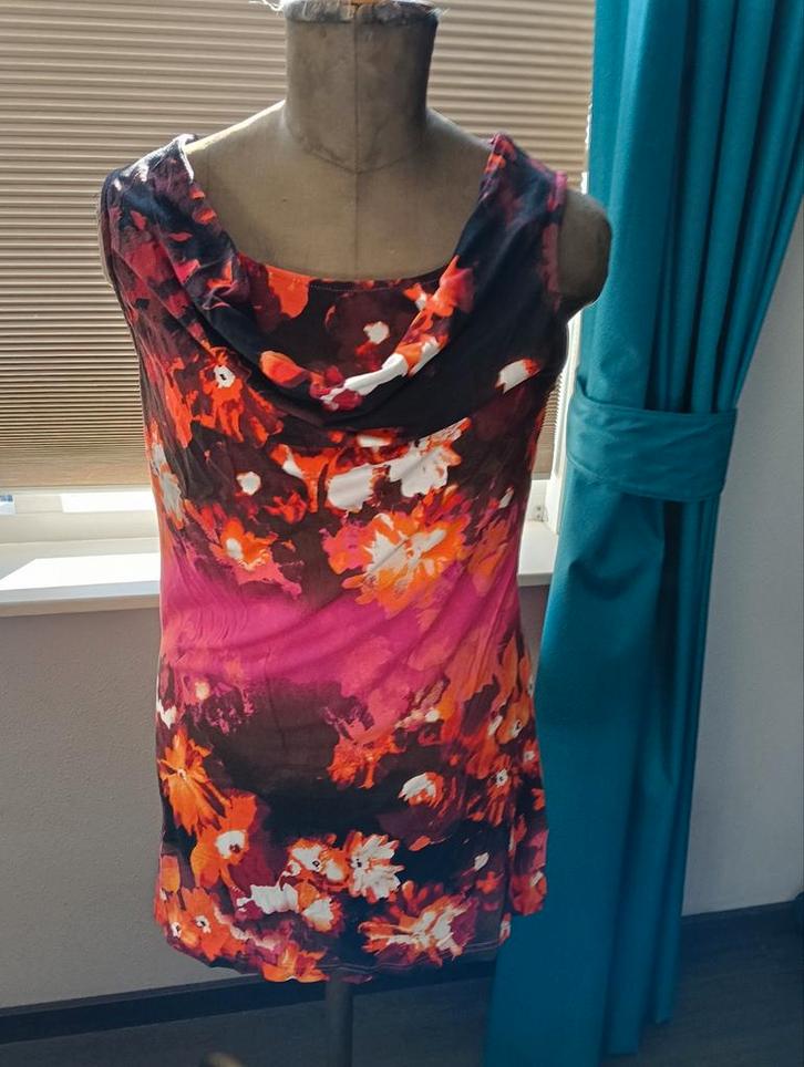 Mooie tuniek, Enjoy, XL (42-44), stretch, mouwloos., Kleding | Dames, Blouses en Tunieken, Zo goed als nieuw, Maat 42/44 (L), Roze