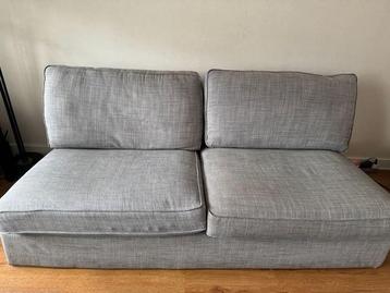 Kivik 3 zits bank Lichtgrijs + hocker voetenbank opbergbak - afbeelding 5