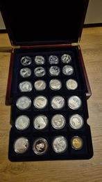 Muntencollectie in Houten Kist, Ophalen of Verzenden, Buitenland, Munten