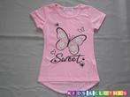 Roze T Shirt Vlinder Sweet 158/164, Nieuw, Meisje, Ophalen of Verzenden, Shirt of Longsleeve